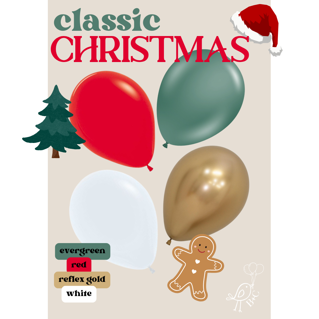 CLASSIC Christmas Balloon Garland