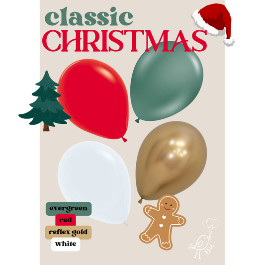 CLASSIC Christmas Balloon Garland