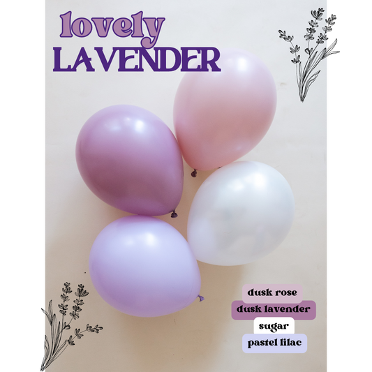 Lovely Lavender Balloon Garland