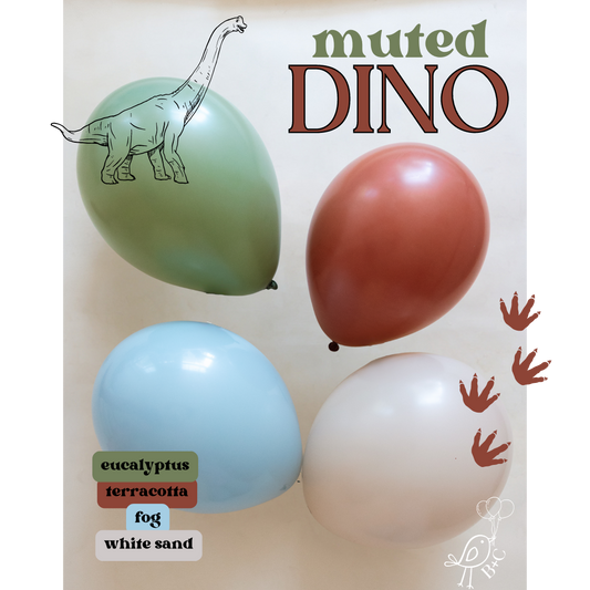 Muted Dinosaur Balloon Garland