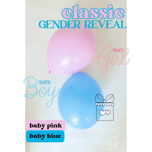 Classic Gender Reveal Balloon Garland