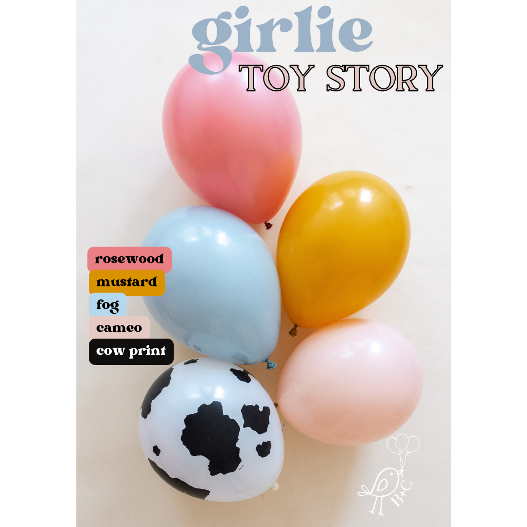 Girlie Muted Toy Story Balloon Garland