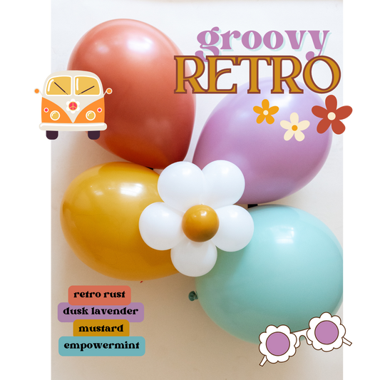 Groovy Retro Balloon Garland